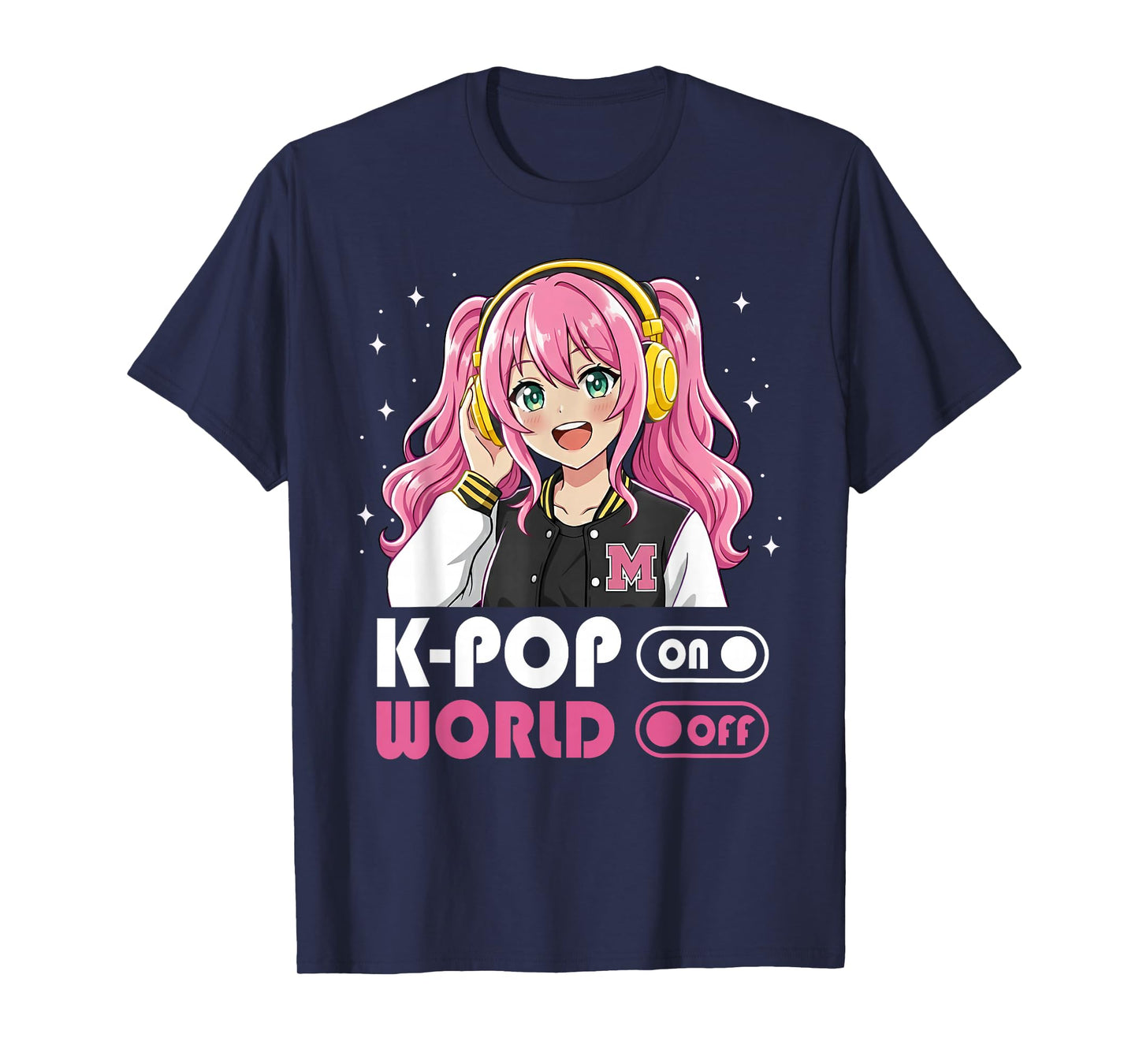 Funny Anime K-Pop Girl Design for Girls Teen T-Shirt