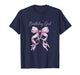 Coquette Birthday Girl Pink Watercolor Bow Aesthetic T-Shirt