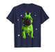 Alien Dog Meme Retro Silly Dog Vintage Space Pibble Funny T-Shirt