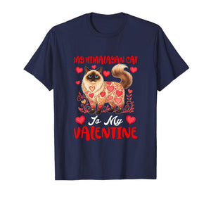 My Himalayan Cat is My Valentine Matching Dog Owner Kids T-Shirt