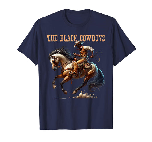 Cowboy Western Rodeo Funny Men Man Dad Boys T-Shirt