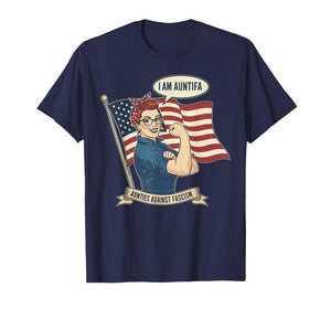 I Am Auntifa Aunties Against Fascism Aunt Tifa Pinup Girl T-Shirt