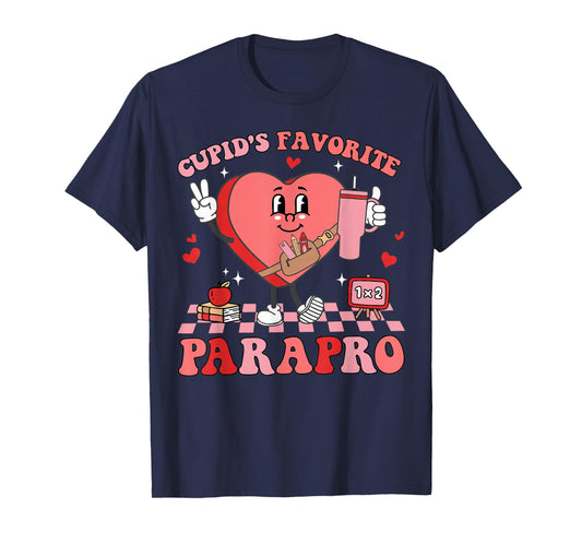 Cupids Favorite para Valentines Day Paraprofessional Teacher T-Shirt