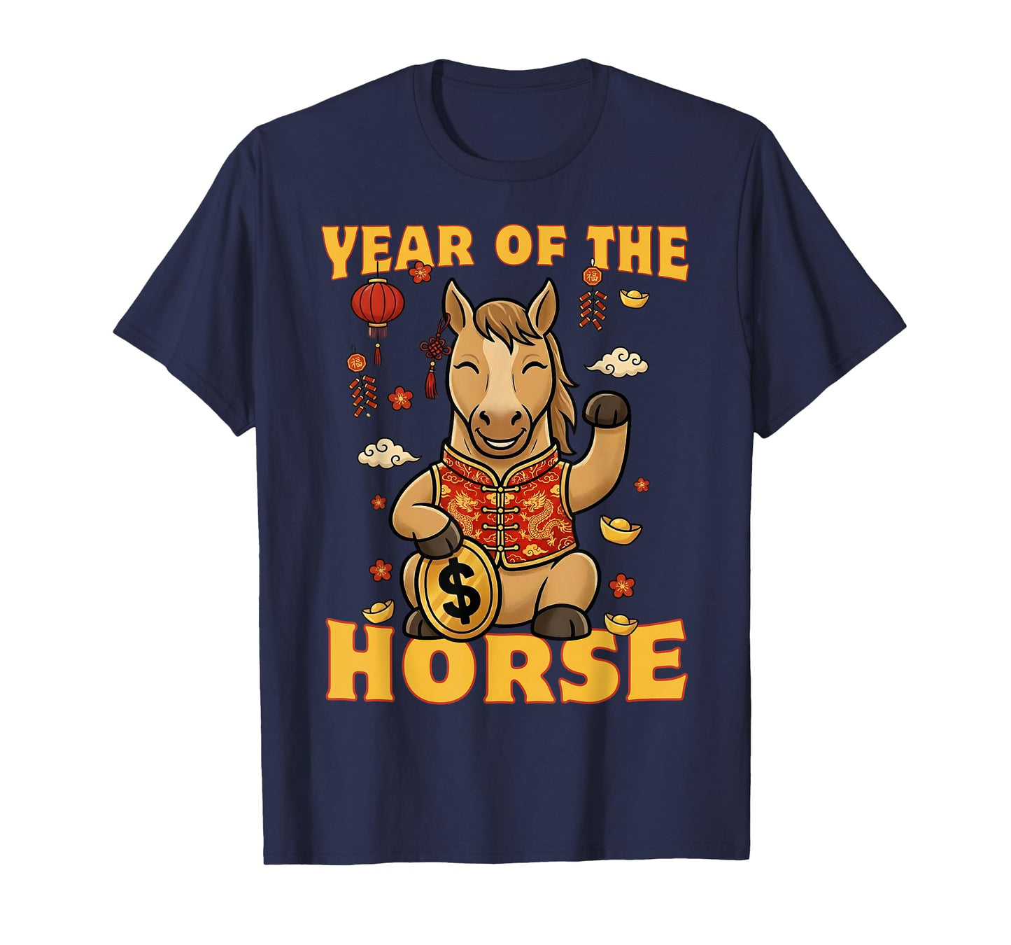 Zodiac Chinese New Year of The Horse 2026 Men Women Kids T-Shirt