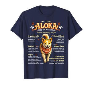 Aloka The Peace Dog Inspirational Infographic T-Shirt
