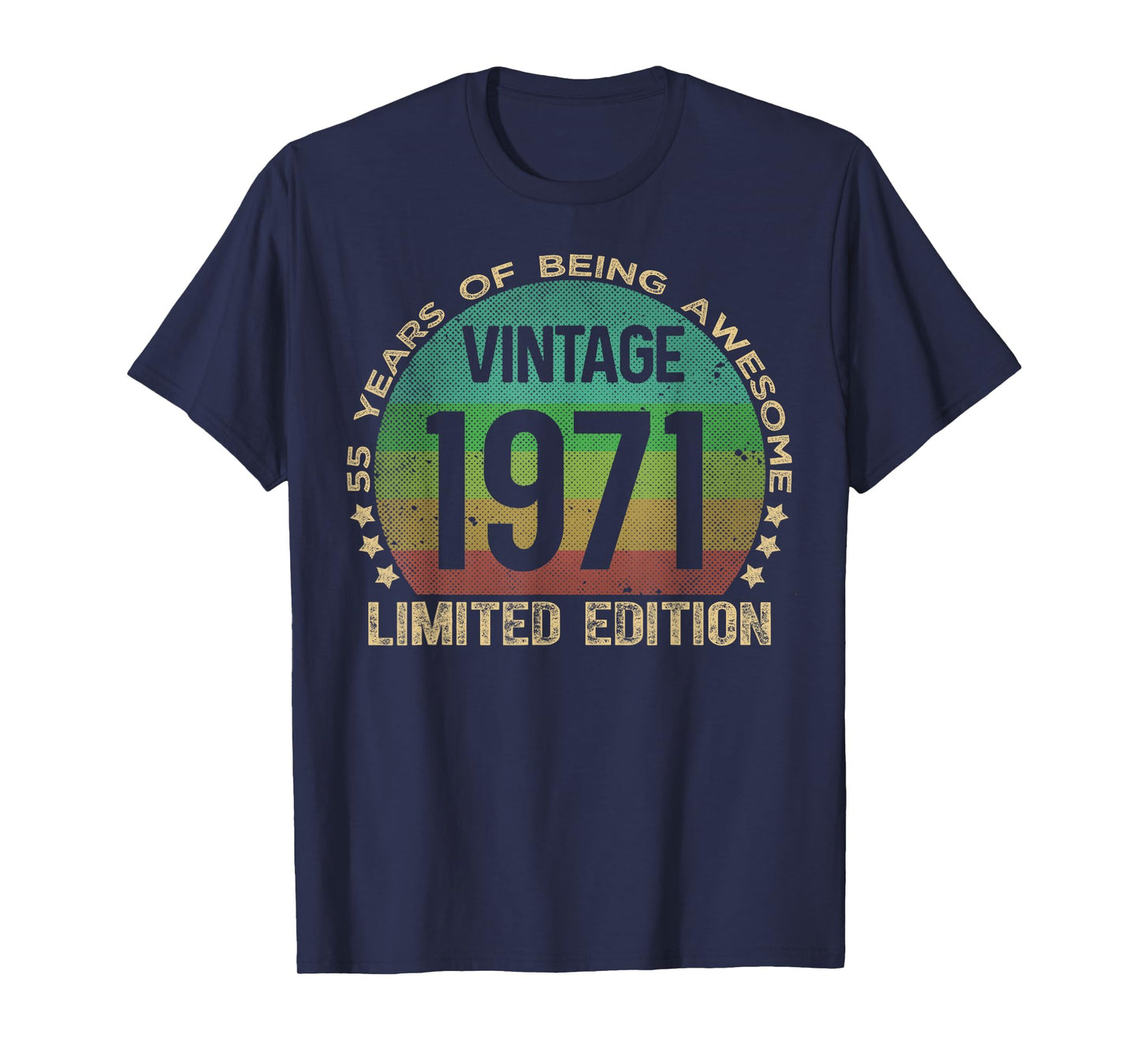 55 Year Old Gifts Vintage 1971 Limited Edition 55th Birthday T-Shirt