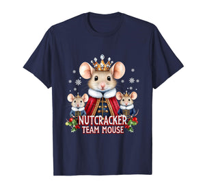 Nutcracker Team Mouse Cute Christmas Design T-Shirt