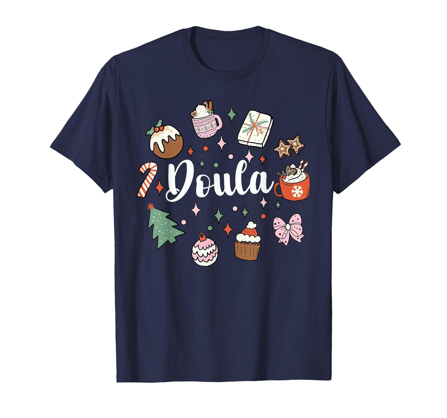 Christmas Doula Midwife Birth Worker Postpartum Xmas Holiday T-Shirt
