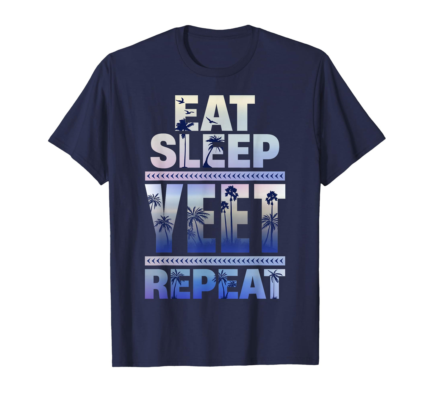 Funny Eat Sleep Yeet Repeat Retro Quote T-Shirt