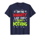 Funny On The List of Naughty and I Regret Nothing Christmas T-Shirt