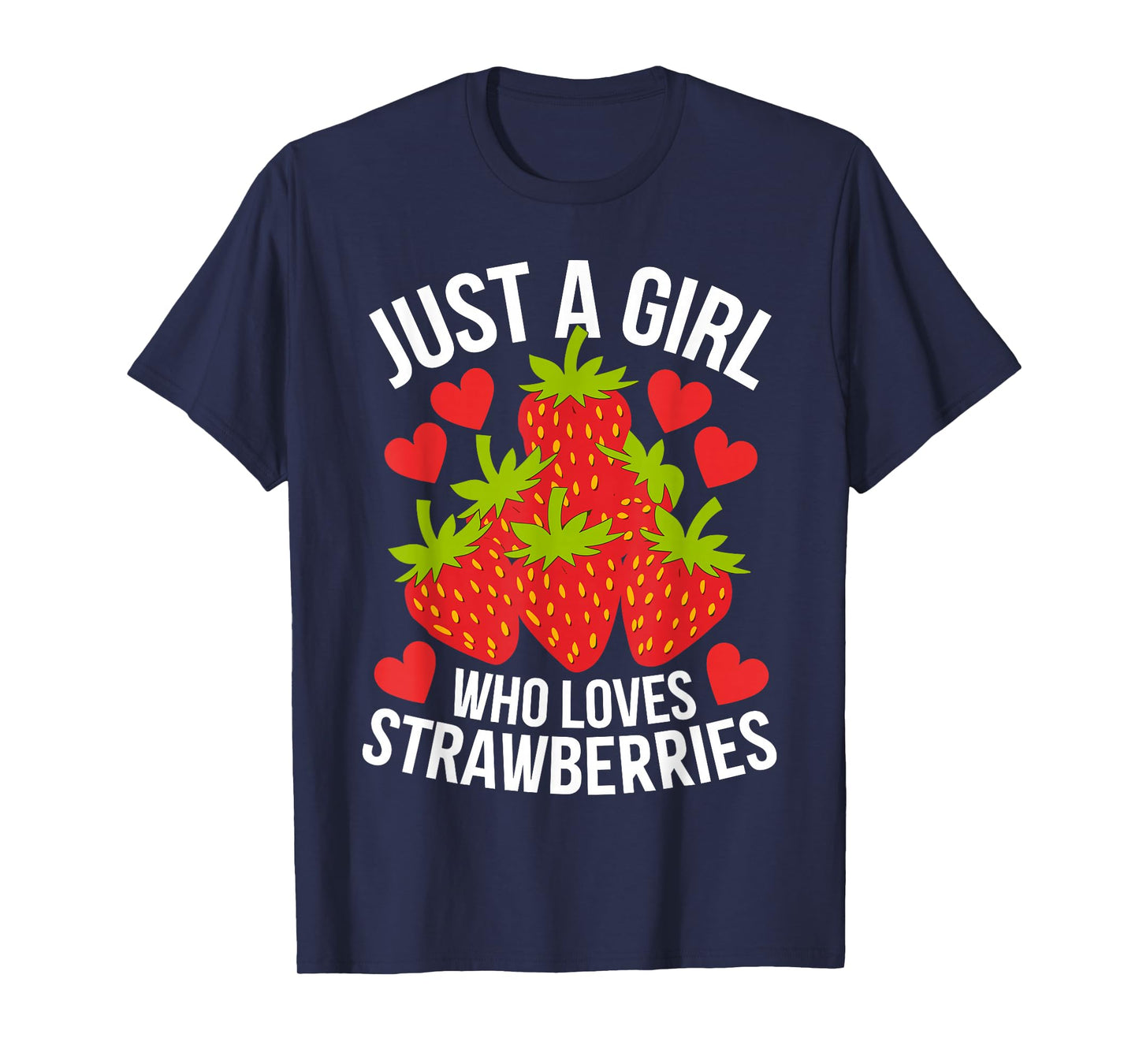 Funny Strawberry Art for Girls Women Fruit Strawberry Lover T-Shirt