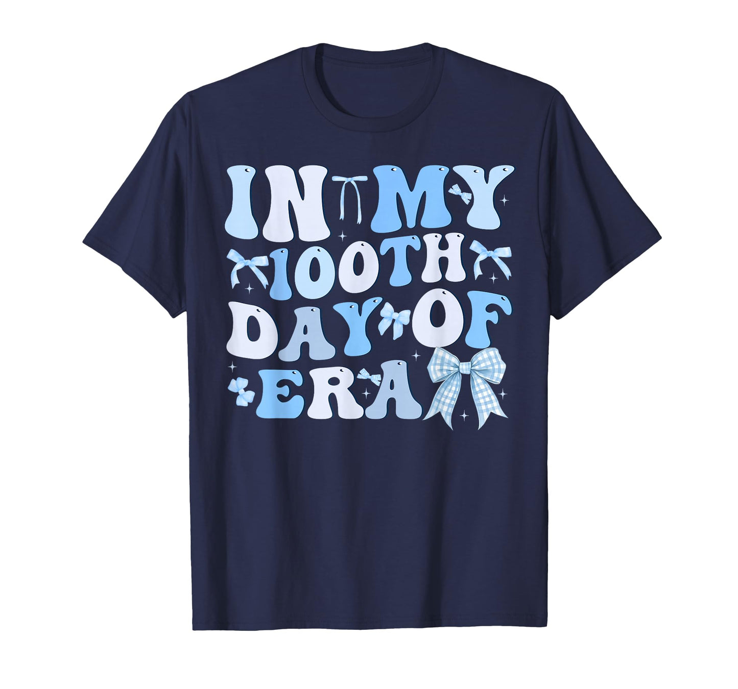 in My 100th Day of School Era Coquette Bow Girl Women Kid T-Shirt