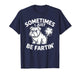 Funny Bulldog Farting Crude Humor Novelty T-Shirt