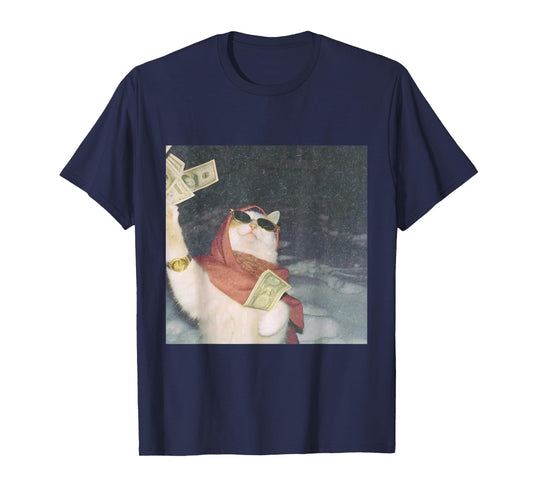 Cat Wearing Sunglasses Meme T-Shirt