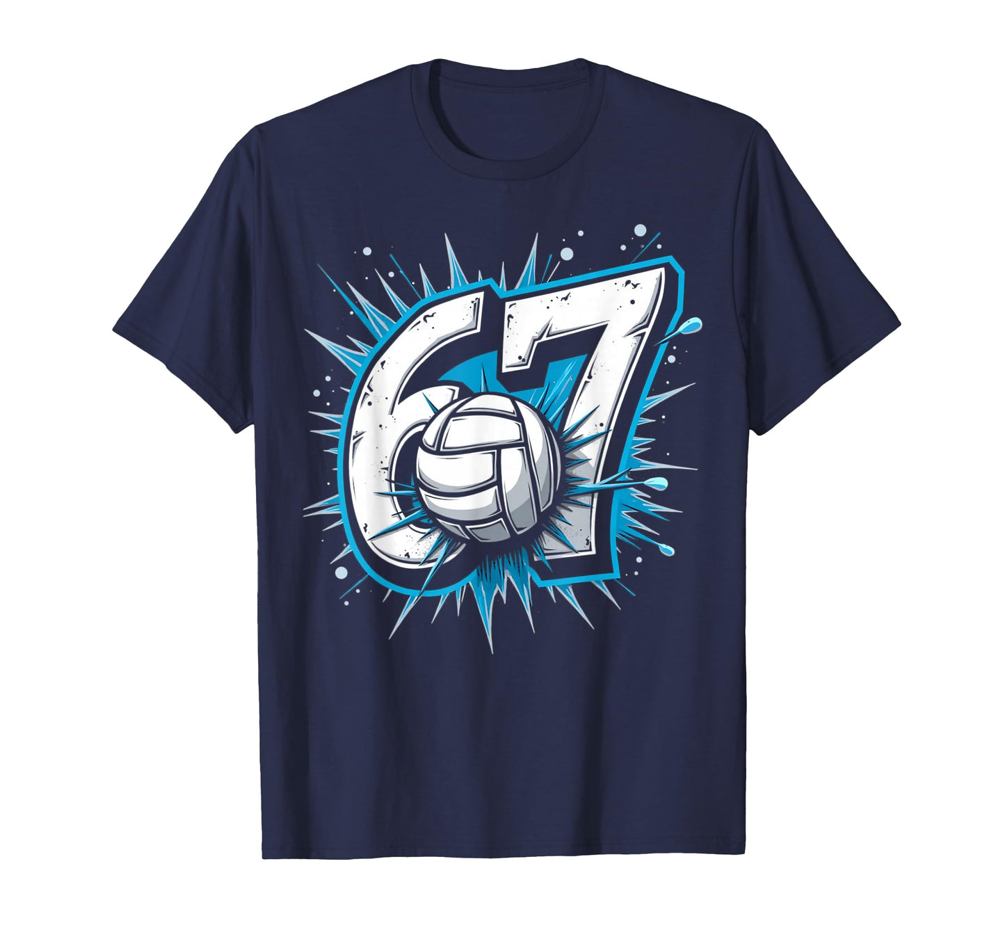 6 7 Volleyball Meme Power Sports Humor T-Shirt