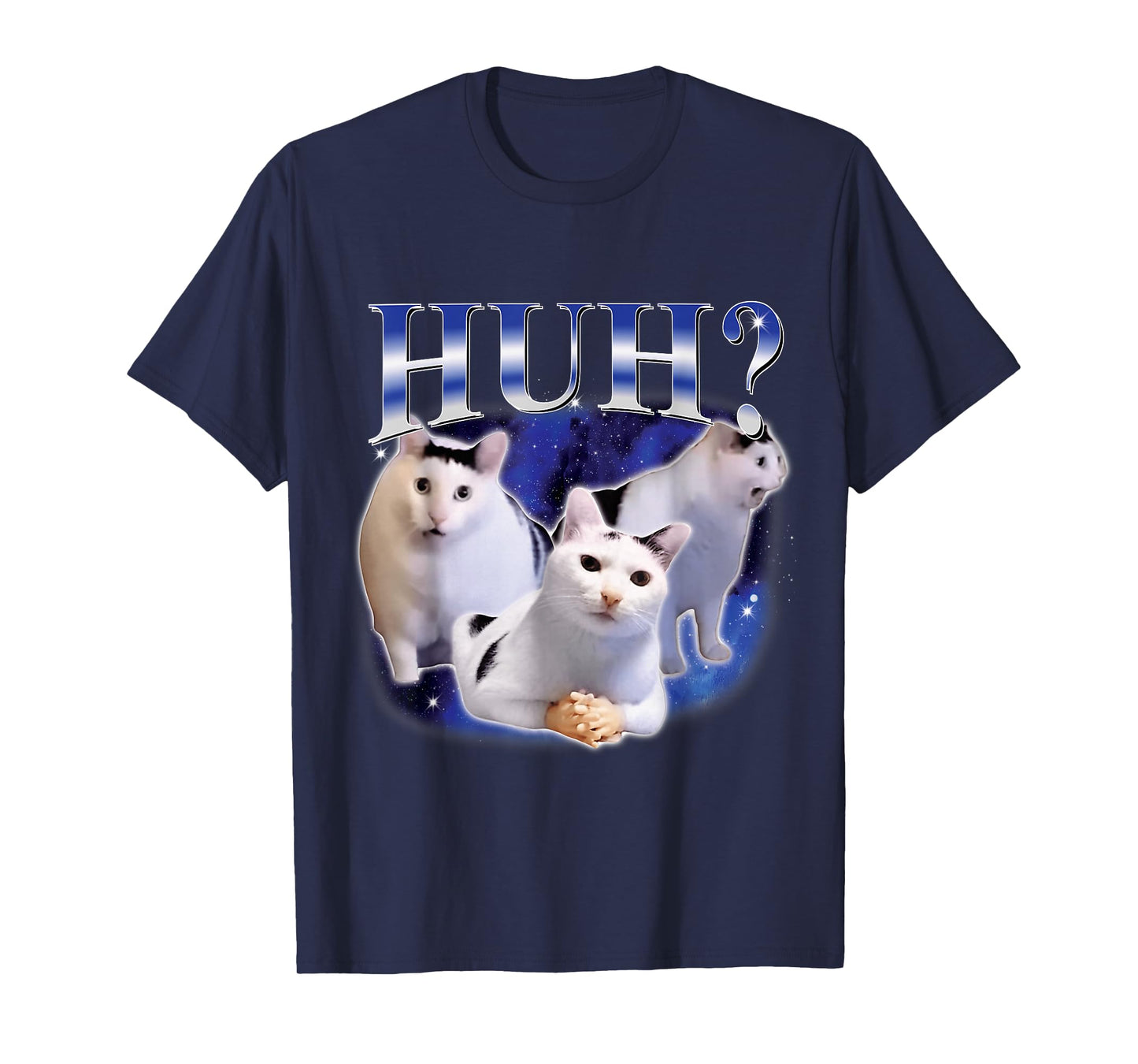 Huh Funny Dank Cat Stupid Oddly Specific Cat Meme Bootleg T-Shirt