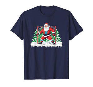 Soccer Goalie Santa Soccer Player Boys Christmas Soccer T-Shirt