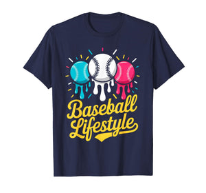 Baseball Lifestyle 101 Apparel Youth Baseball Drip Icecream T-Shirt