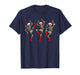 Christmas Skeleton Santa Dancing Dance Xmas Tree Lights T-Shirt