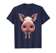 Pig Face Cartoon Animal Lover Funny Farm Humor T-Shirt