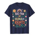Big Fan of Human Rights Social Justice Equality Floral T-Shirt