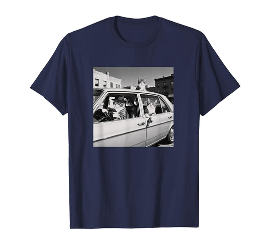 Funny Cat Gang Vintage Cool Feline Design Retro T-Shirt