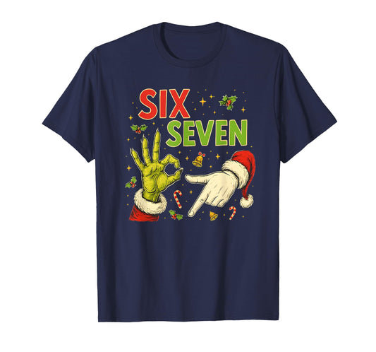 67 Meme Six Seven Funny Kids Christmas Holiday T-Shirt