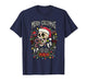 Merry Creepmas Skeleton, Xmas Spooky Santa Clause Skeleton T-Shirt