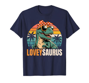 Lovey Saurus LoveySaurus T Rex Dinosaur Family Matching T-Shirt