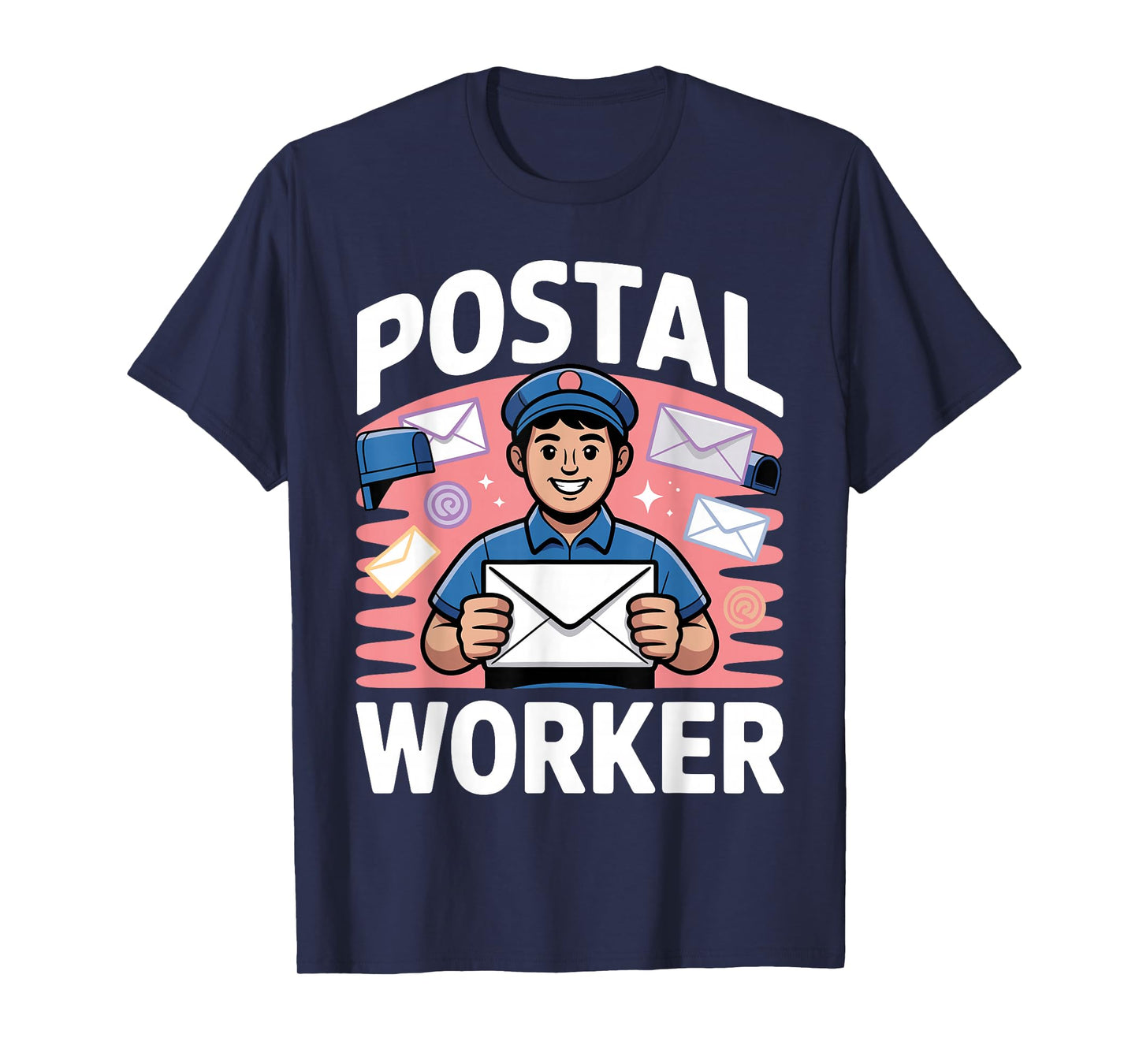 Funny Postal Worker Art for Men Women Mail Man Mail Carrier T-Shirt