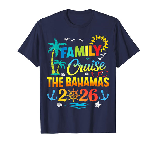 Bahamas Cruise 2026 Family Friends Group Vacation Matching T-Shirt