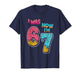 7 Year Old Birthday I was 6 Now I'm 7 67 Funny for Kids T-Shirt