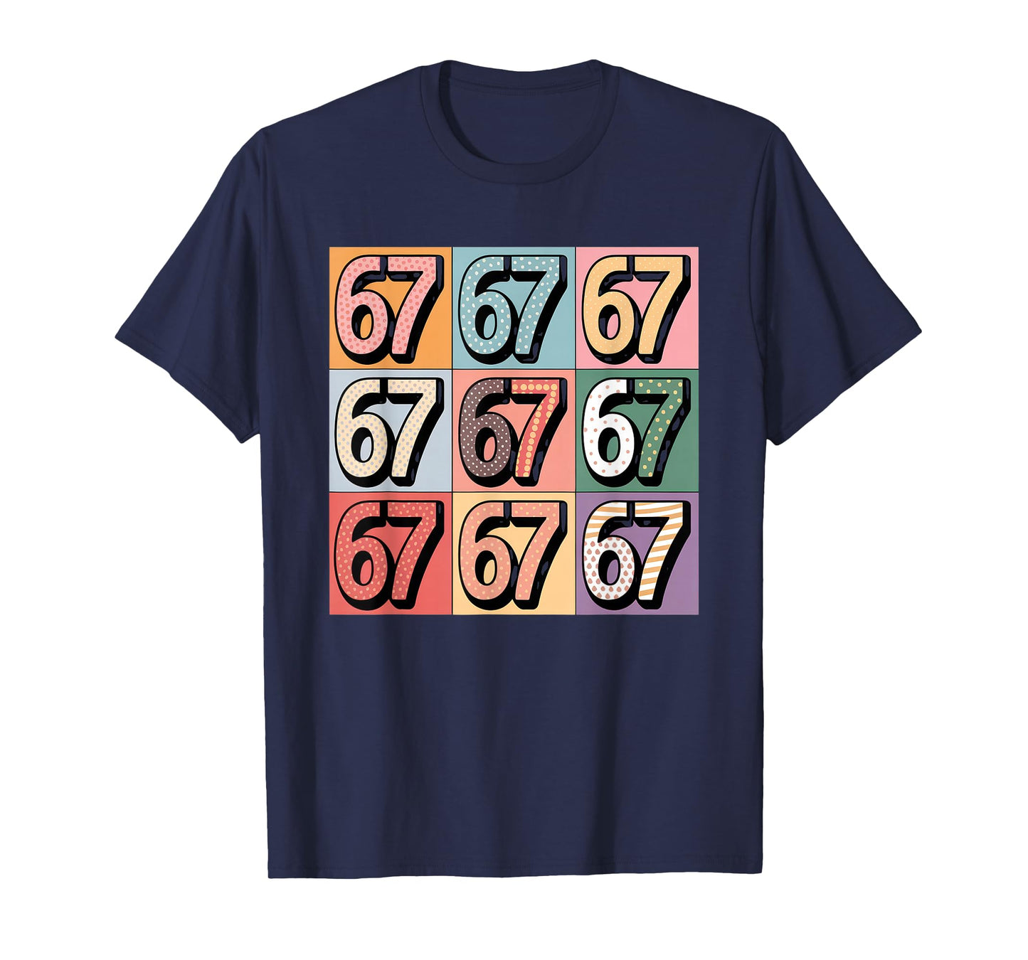 67 Tshirt Ice Cream Drip Meme Funny Six Seven Gen Alpha T-Shirt