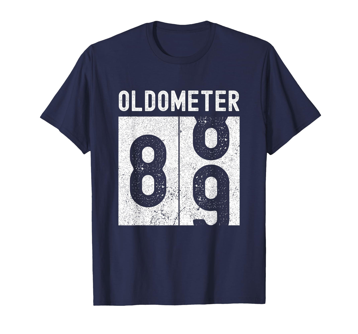 Oldometer 89th Birthday Funny Retro Turning 89 Years Old Men T-Shirt