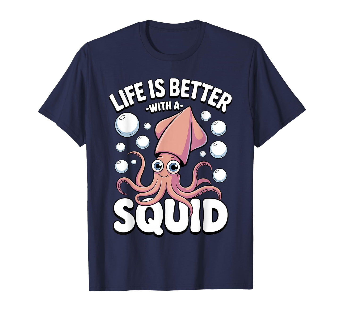 Squid Costume for Men Women Kids Adults Octopus Squid Lovers T-Shirt