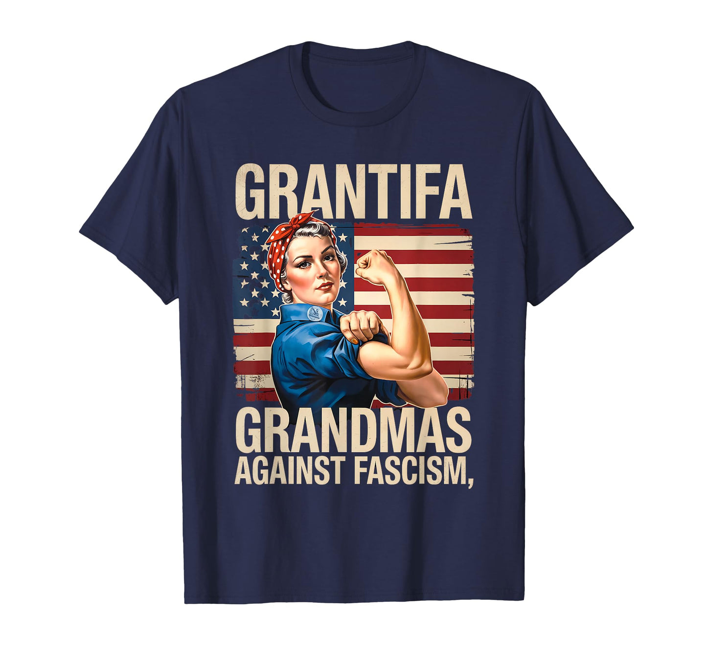 Grantifa Grandmas Against Fascism Feminist Political T-Shirt