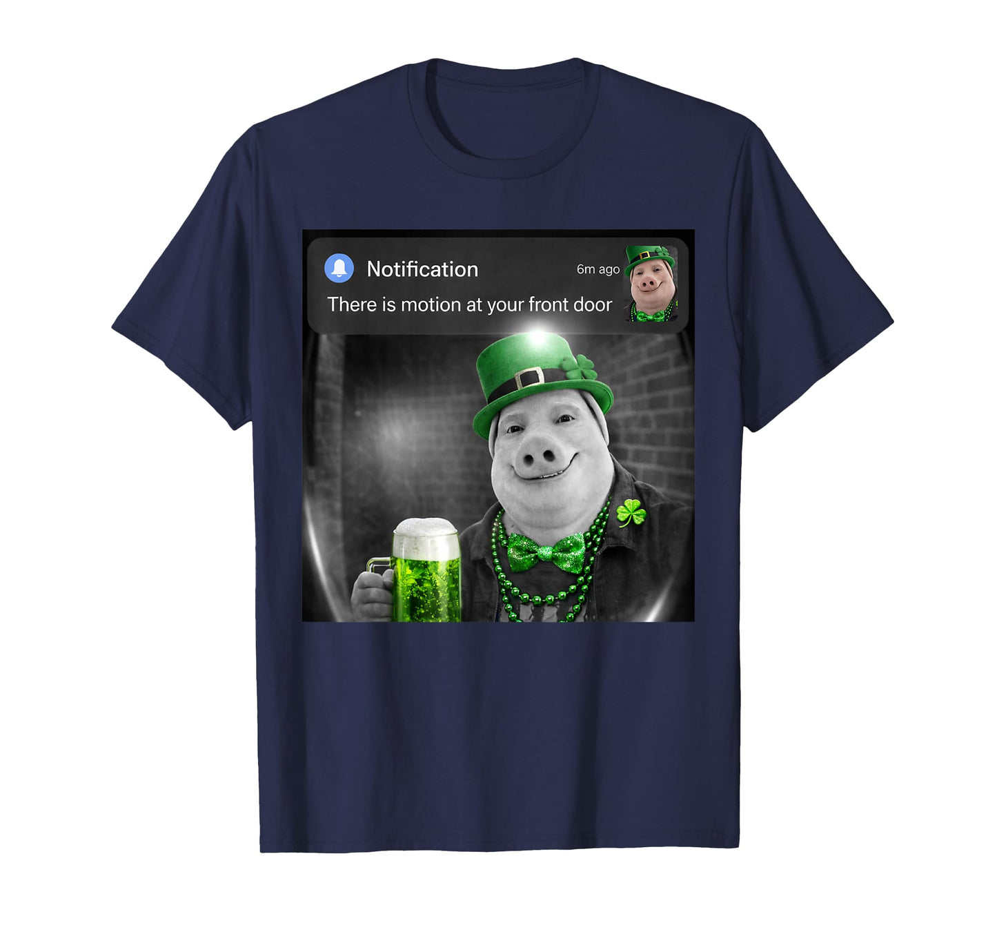 Funny St Patricks Day John Pork with Motion Meme T-Shirt