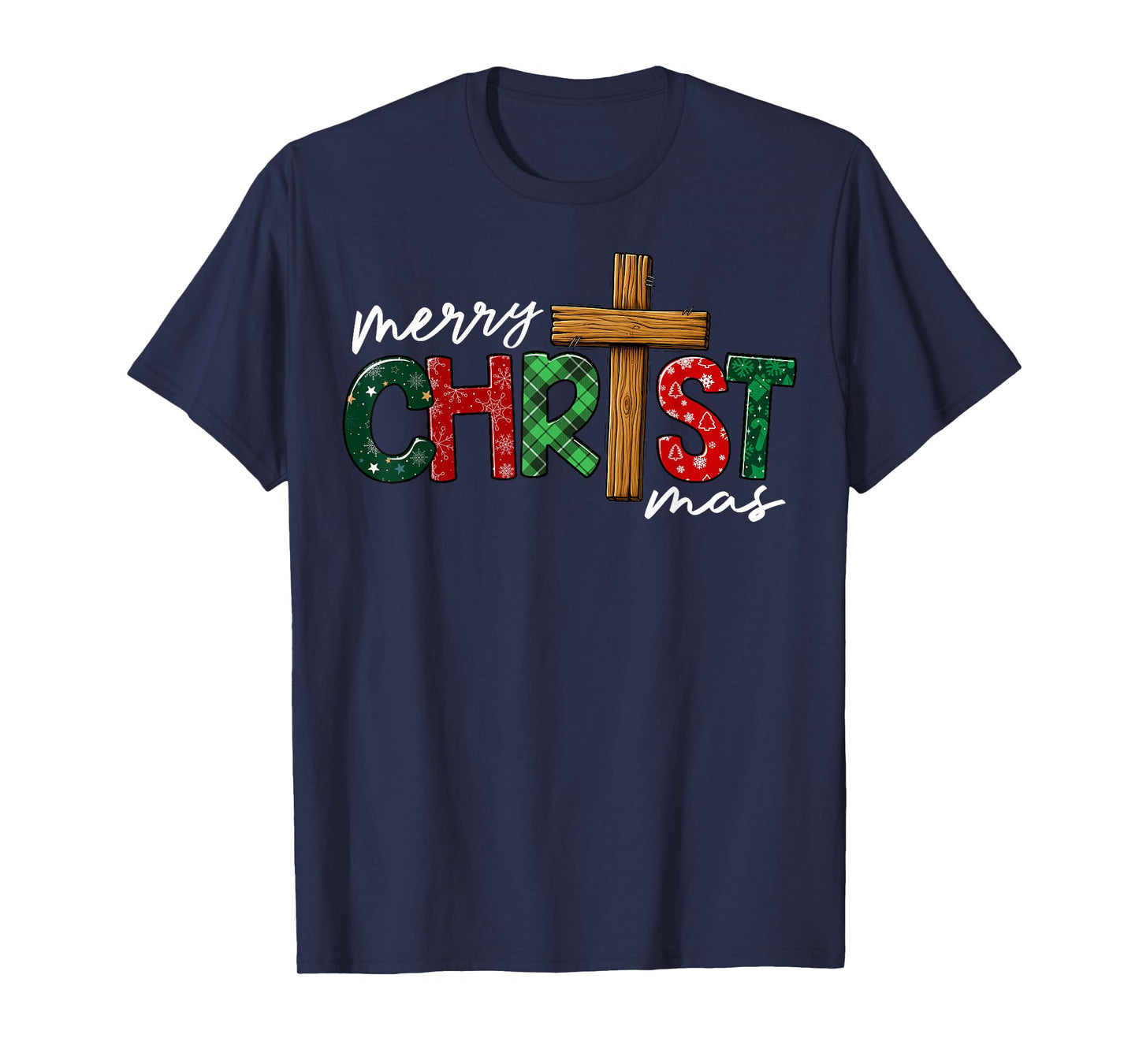 Merry Christmas Family Christian Jesus Holiday Xmas Pajamas T-Shirt