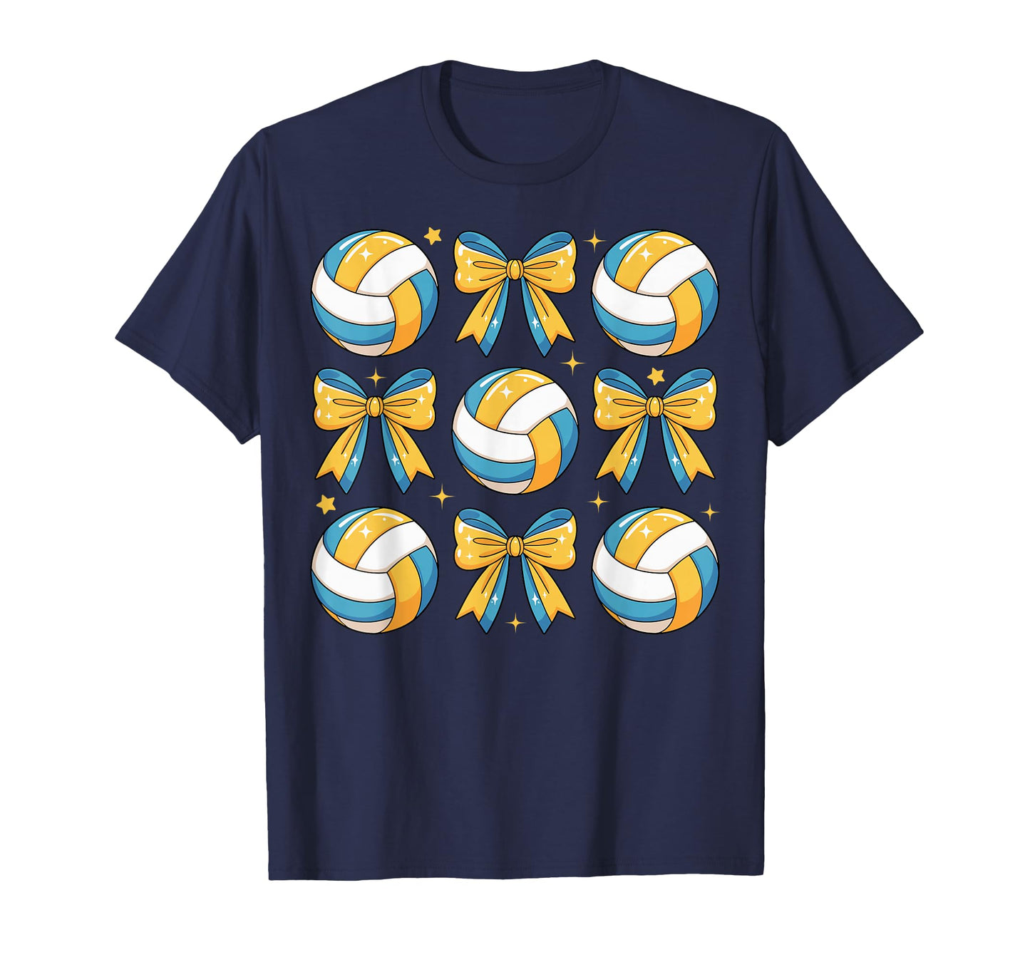 Volleyball Coquette Bow Volleyball Girl Mom Mama Sister T-Shirt