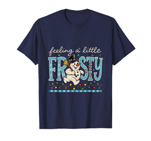 Feeling a Little Frosty Cute Retro Snowman T-Shirt