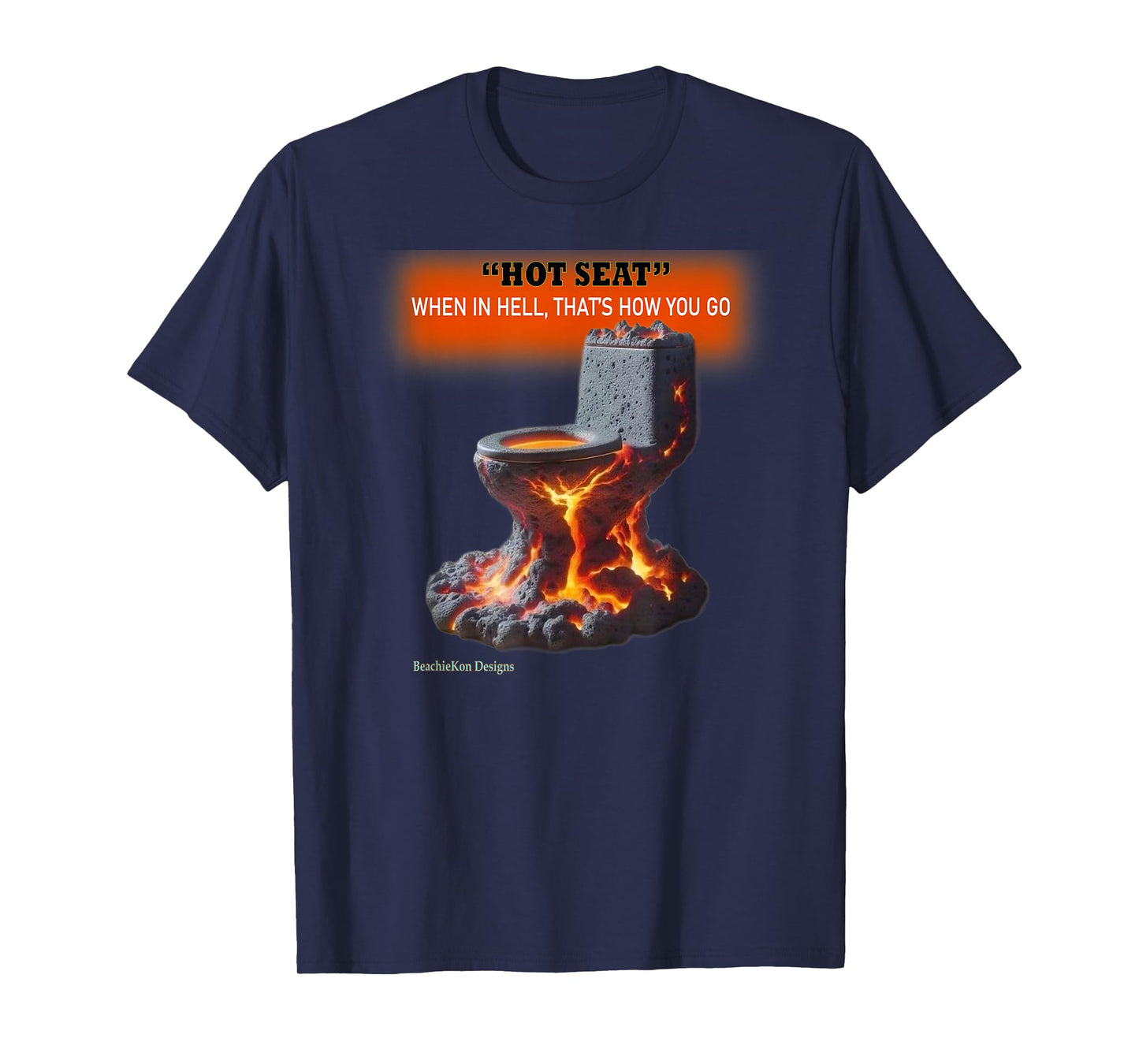 Beachiekon hot seat, beachiekonmidnite, Beachiekondesigns T-Shirt
