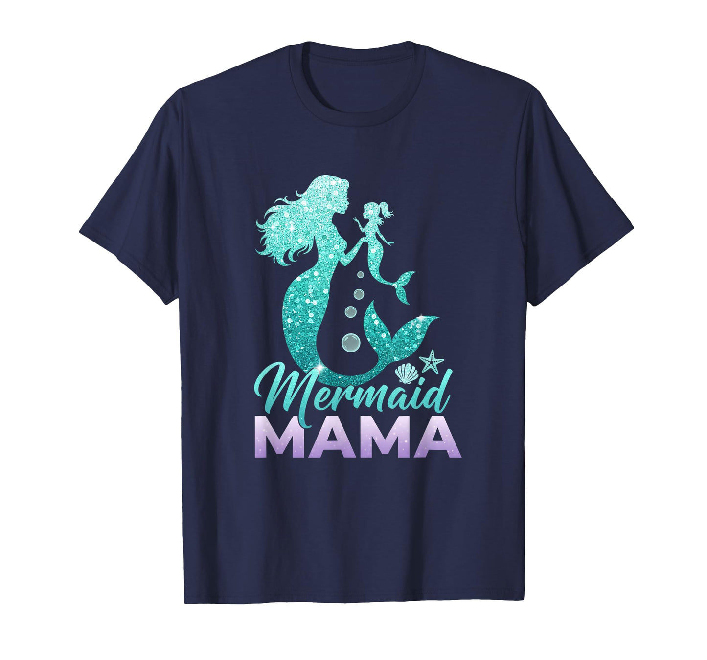 Mermaid Mermaid Mama Mermaid Mommy Birthday T-Shirt