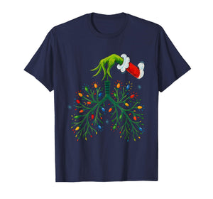 Funny Christmas Lungs Lights Art – RT Holiday T-Shirt