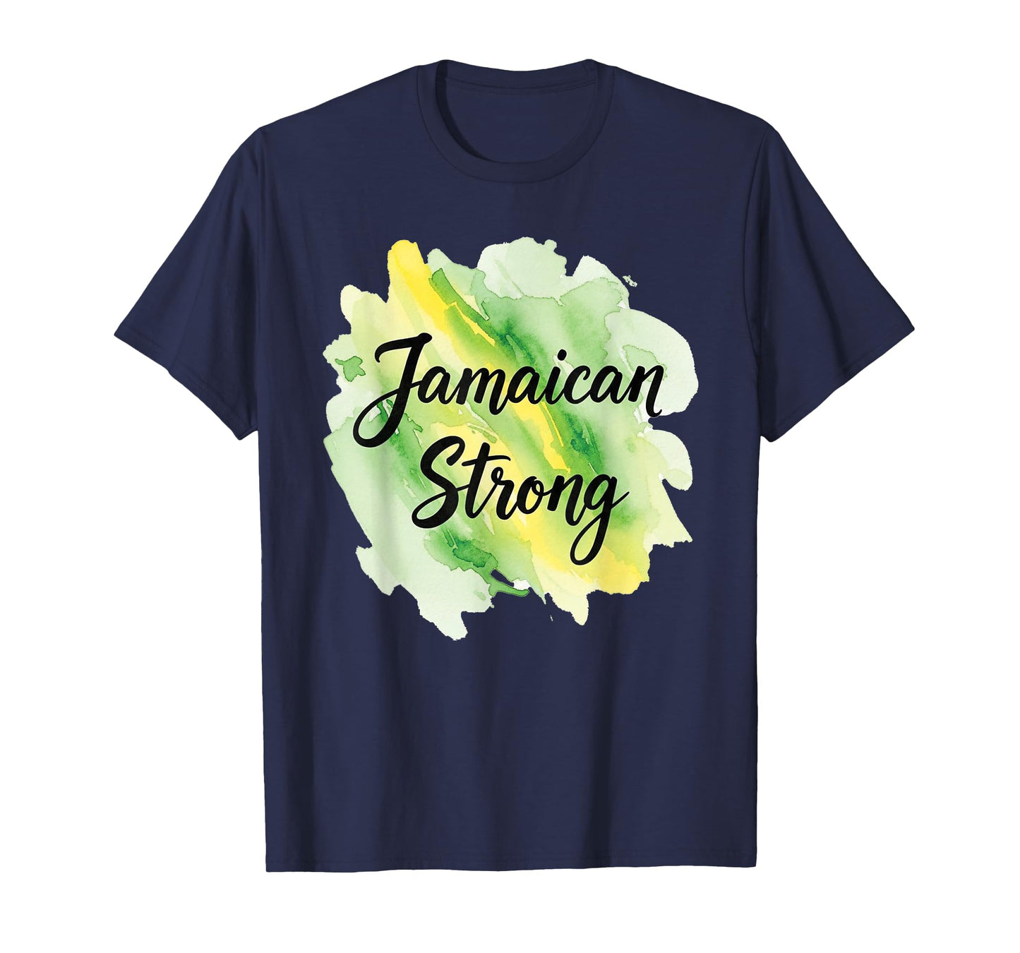 Jamaica Strong Shirt Watercolor Pride Design Image T-Shirt