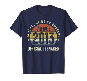 Official Teenager 13th Birthday 13 Years Old Vintage 2013 T-Shirt