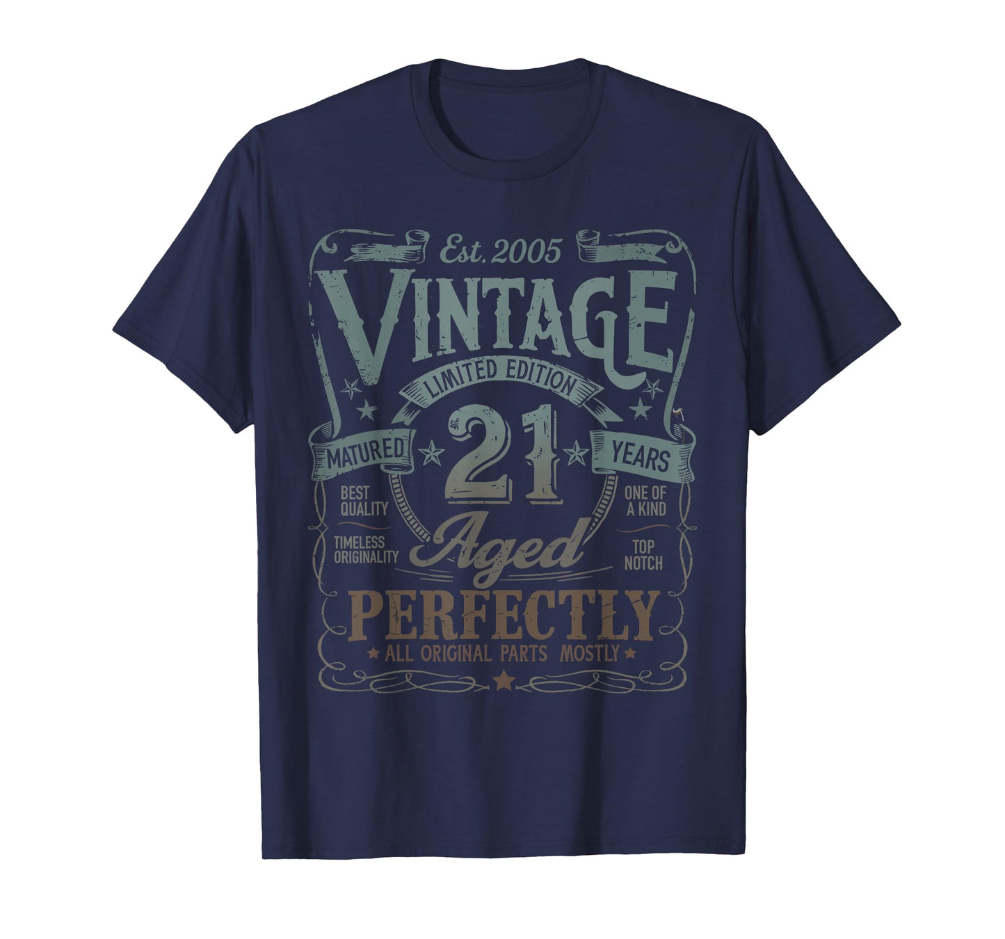 Vintage 2005 Limited Edition 21st Birthday 21 Years Old T-Shirt
