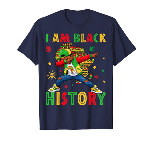 I Am Black History Month Black Melanin Boy Kids Toddlers T-Shirt
