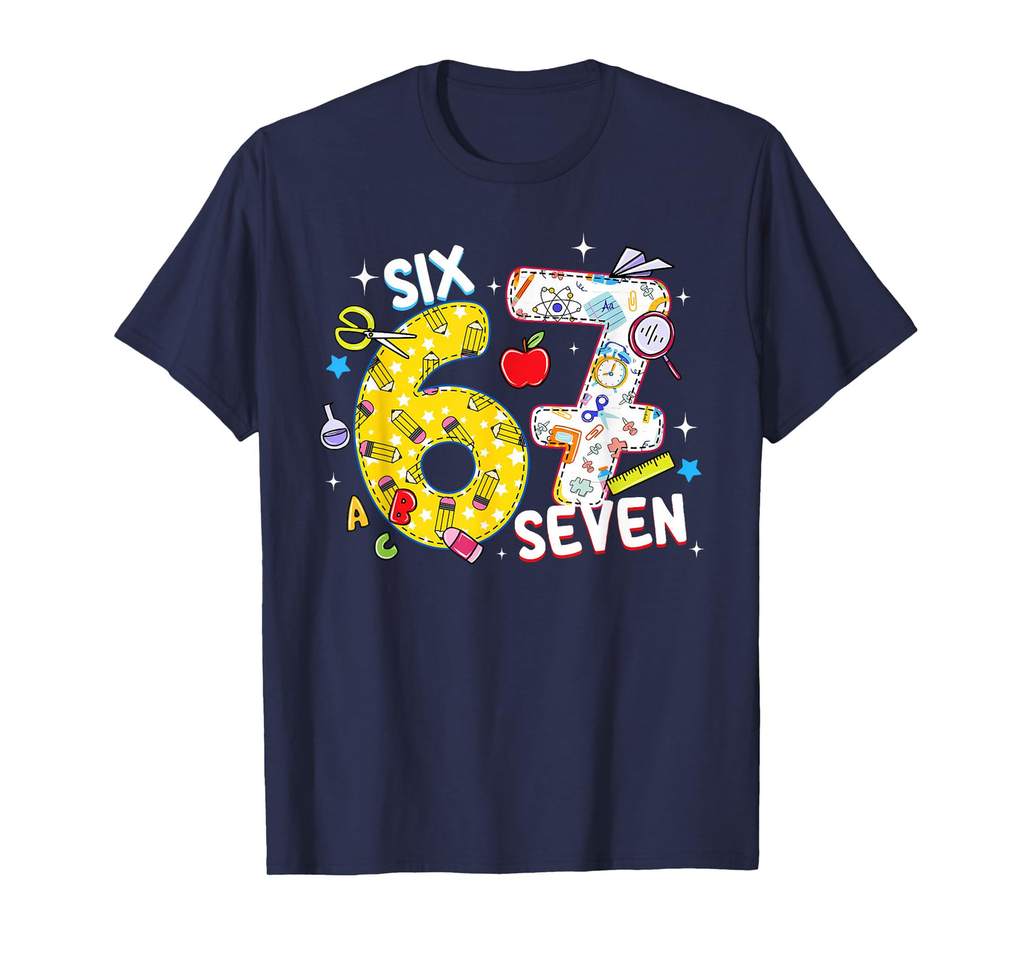 I Survived 67 Days of School Teachers Students Six Seven T-Shirt
