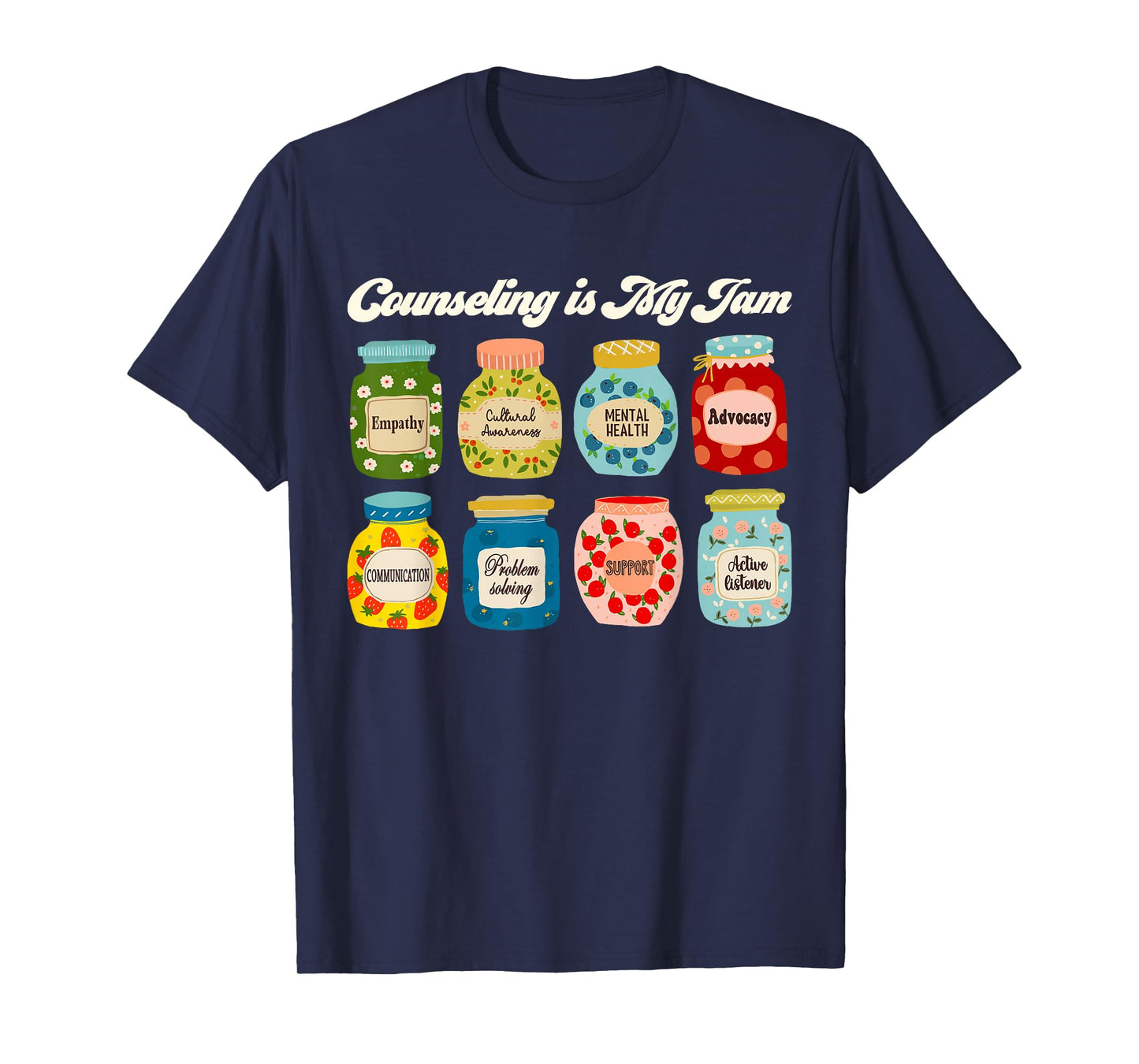 Groovy Counseling is My Jam School Psychologist Counselor T-Shirt