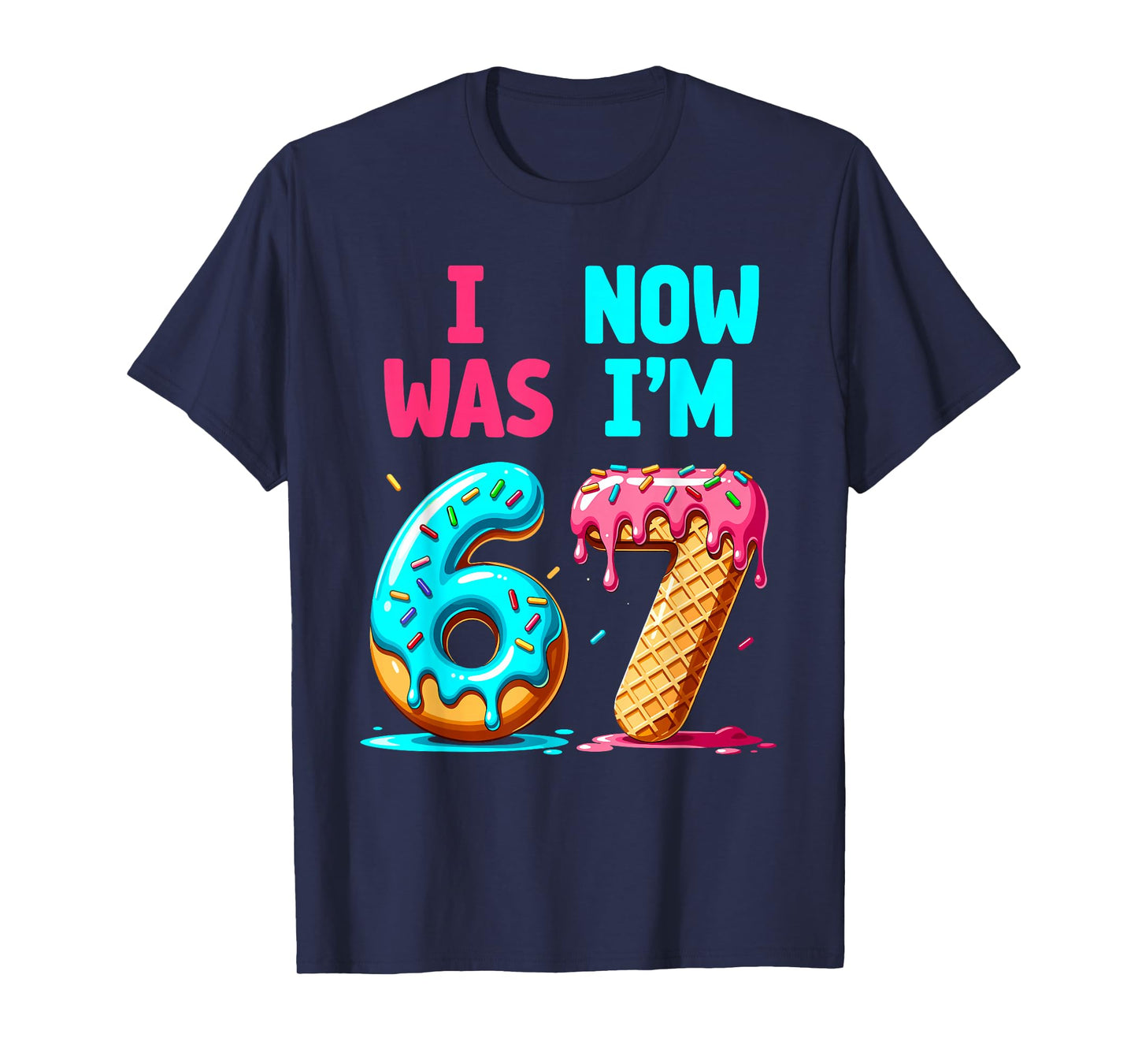 7 Year Old Birthday I was Six Now I'm Seven Boys Girls T-Shirt